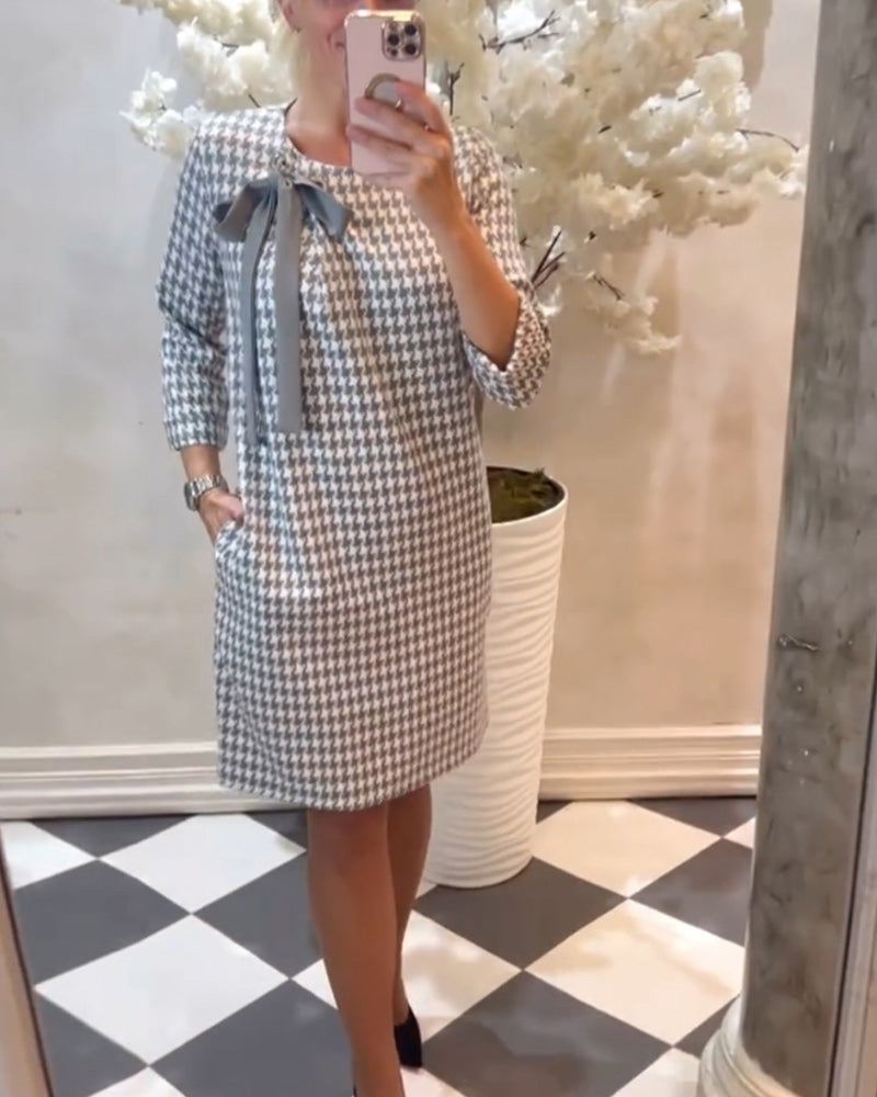Stilla | Elegant stil og houndstooth mønster