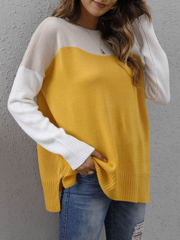 Stilla | Modisch Blokfarver Pullover Chic