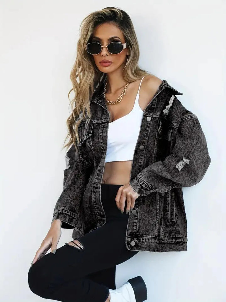 Stilla | Oversized Jeansjakke til damer