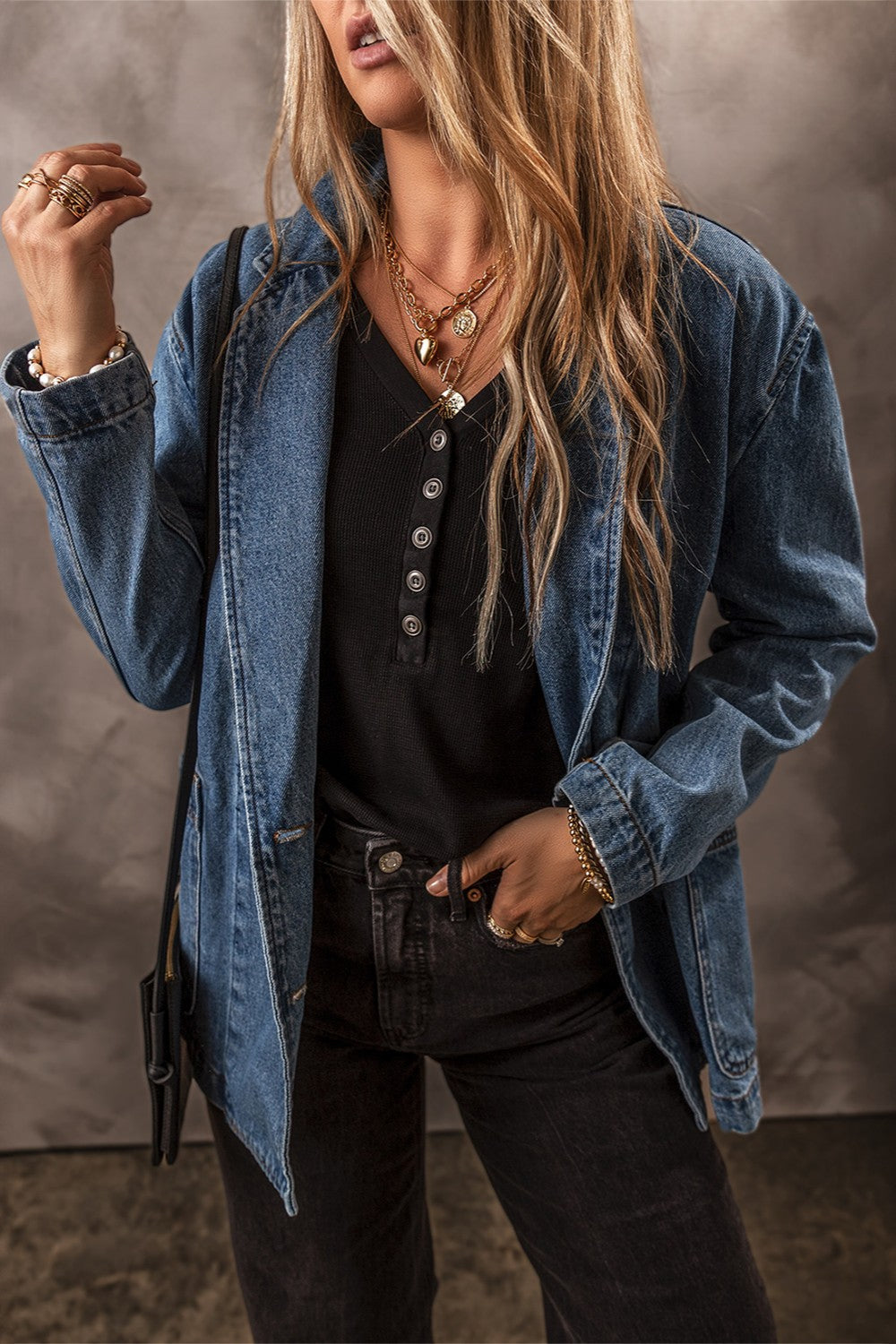 Stilla | Langærmet Denimjakke