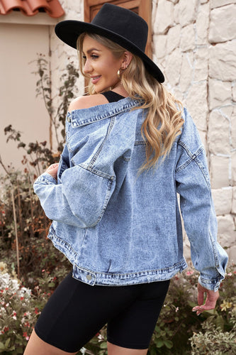 Stilla | Knapstribe Krave Denim Jakke