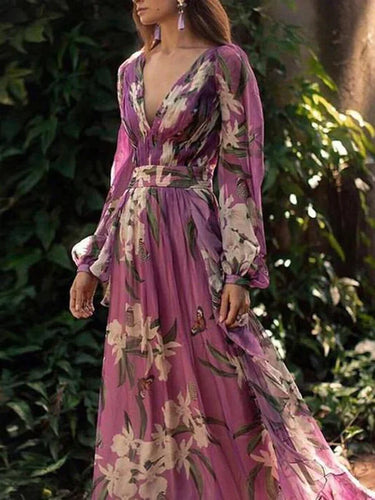 Stilla | Maxi Kjole Med Delikat Blomsterprint