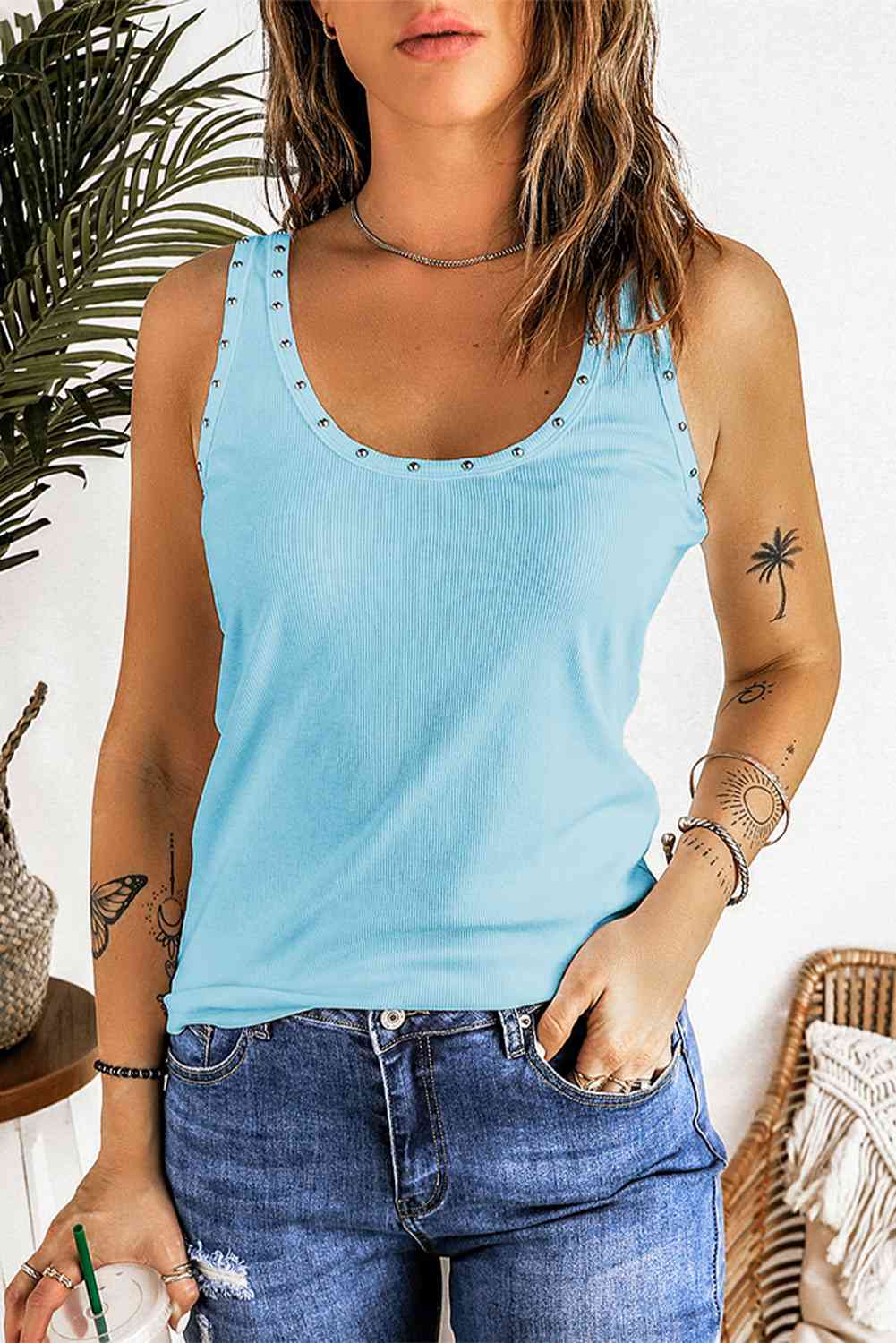 Stilla | Scoop Neck Ribbed Tank