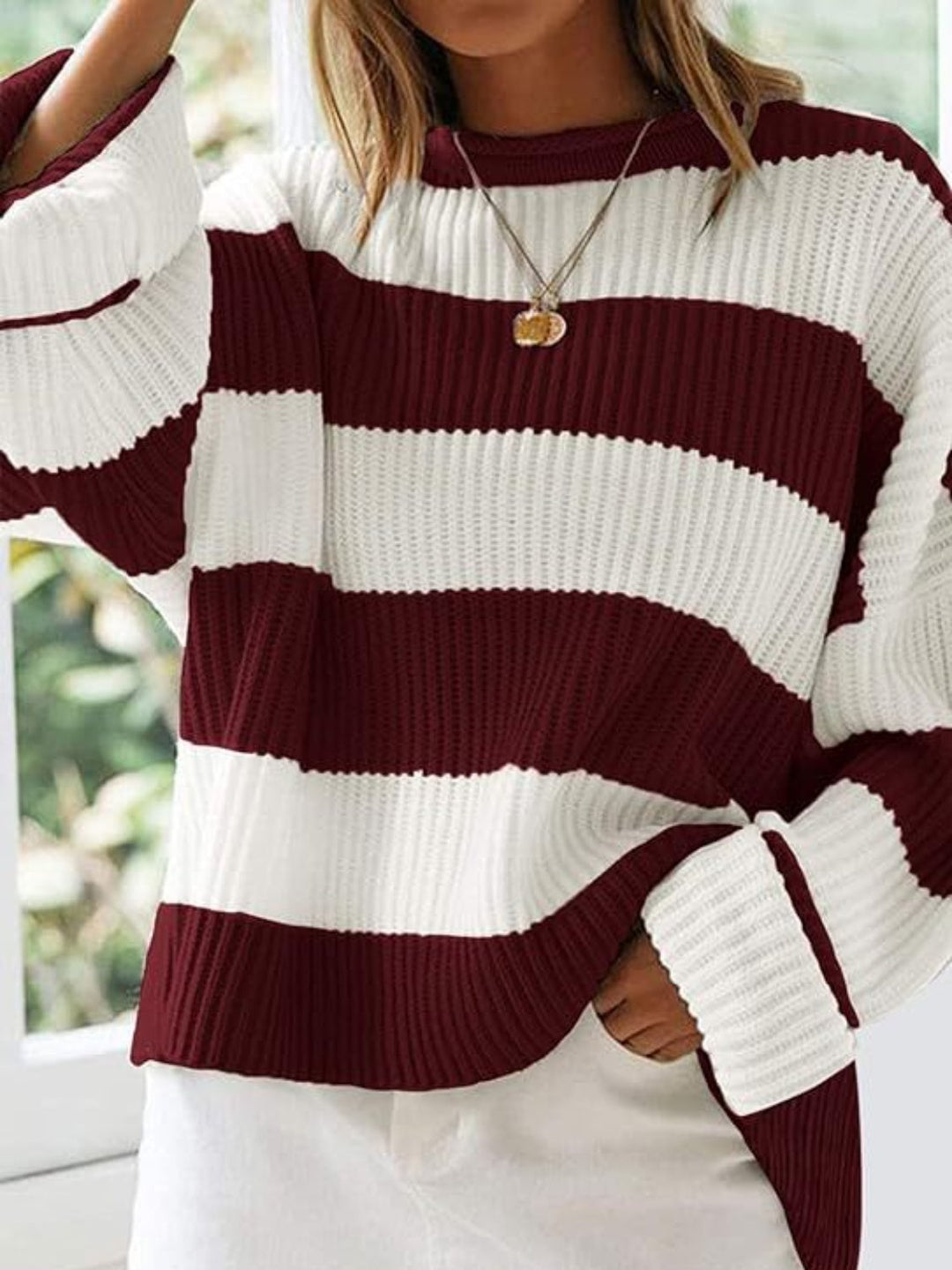 Stilla | Pullover Rundhals Med Lange Ærmer