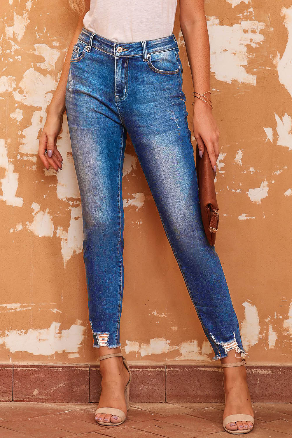 Stilla | Hem Skinny Jeans med Lommer