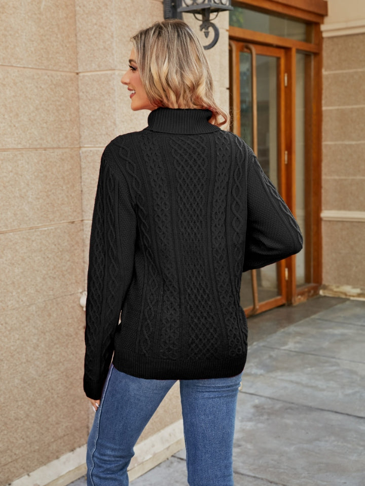 Stilla | Strikket Mock Neck Sweater