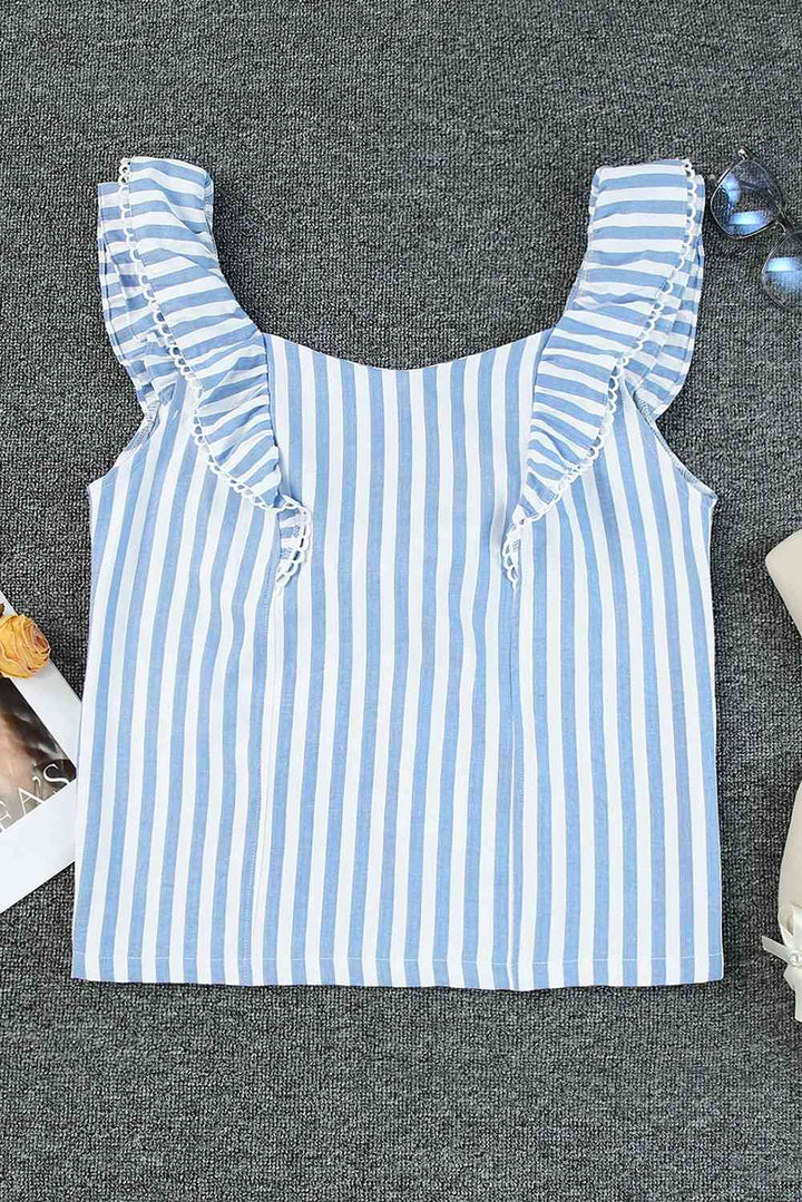Stilla | Tie Back Ruffle Tank