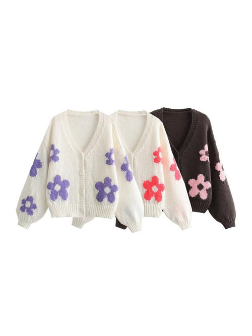 Stilla | Knapper op V-hals Cardigan