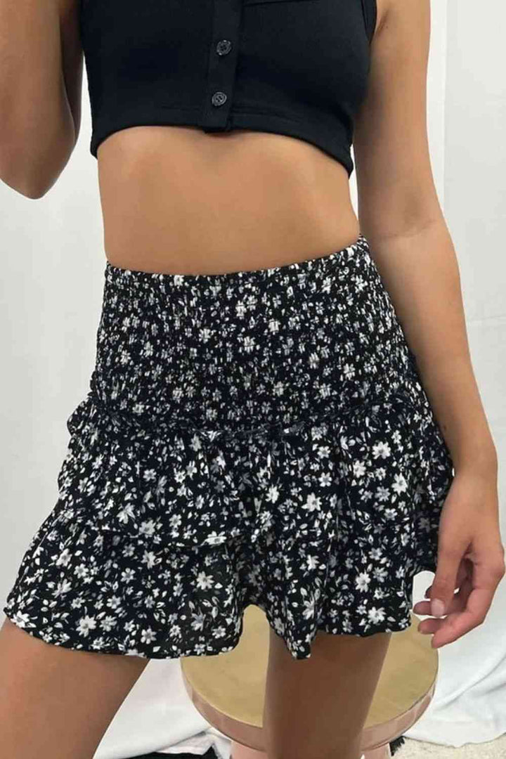 Stilla | Fald trim smocket mini nederdel