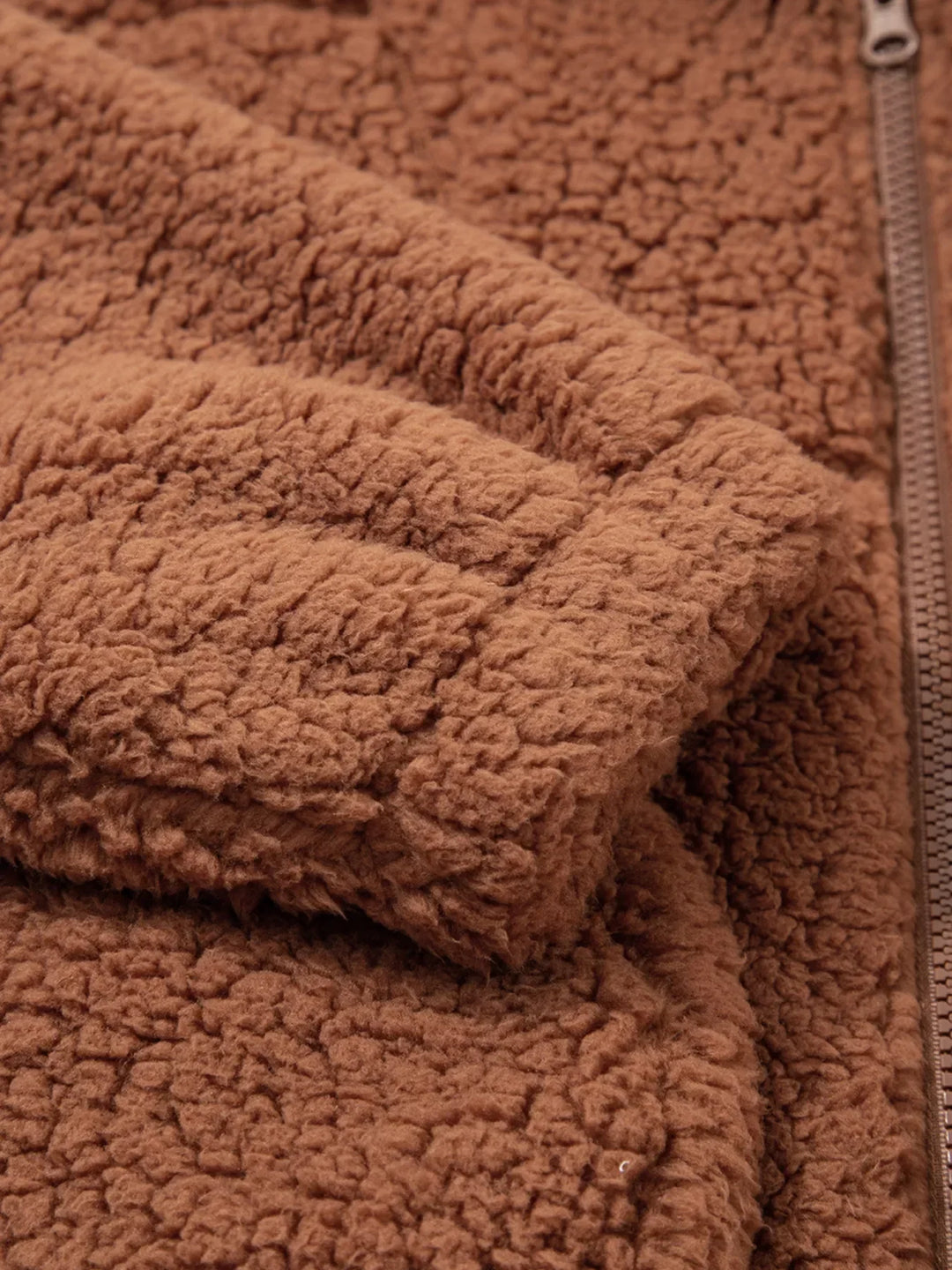 Stilla | Dame Relaxed Fit Zip Up Teddyjakke
