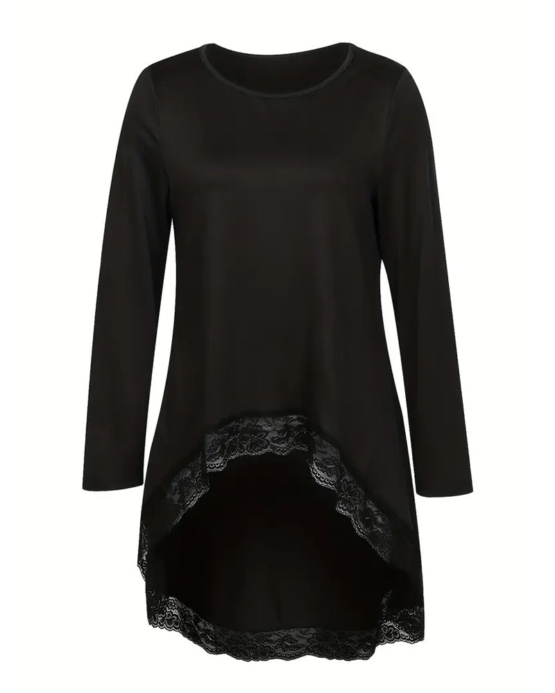 Stilla | Langeærmet top med mesh patchwork