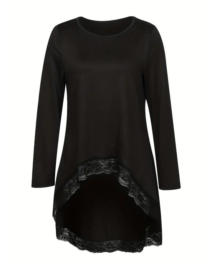 Stilla | Langeærmet top med mesh patchwork