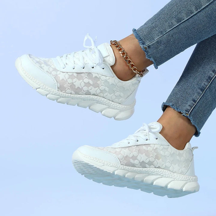 Dame ortopædiske sneakers med svangs støtte & slip-on Skovae