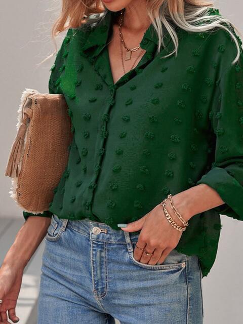 Stilla | Dot Drop Shoulder Skjorte