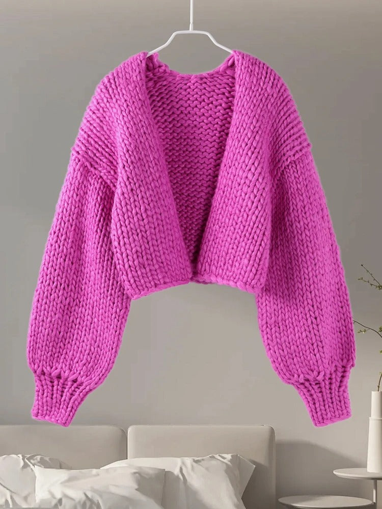 Stilla | Strik-Cardigan i Uni, leger