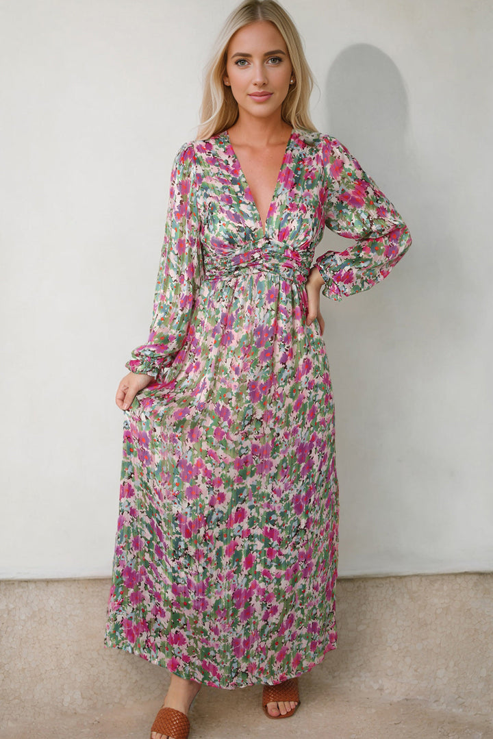 Stilla | Deep V Maxi Kjole