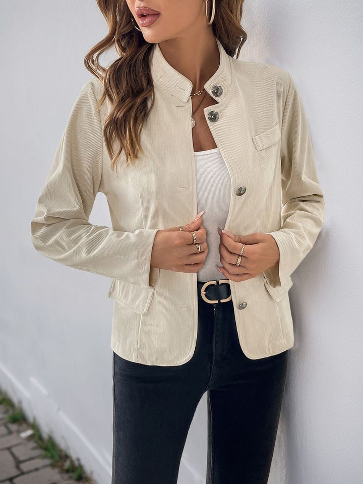 Stilla | Knap-op Mock Neck Jakke