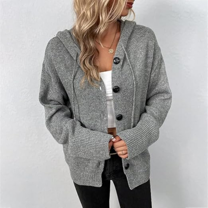 Stilla | Cozy Strikket Cardigan med Knapper til Kvinder