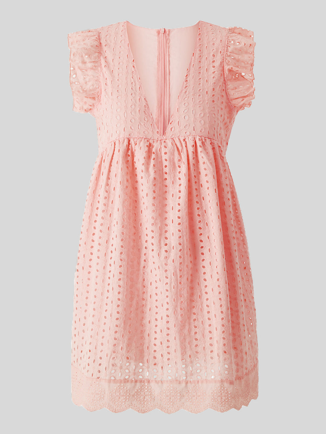 Stilla | Eyelet Cap Sleeve Mini Kjole