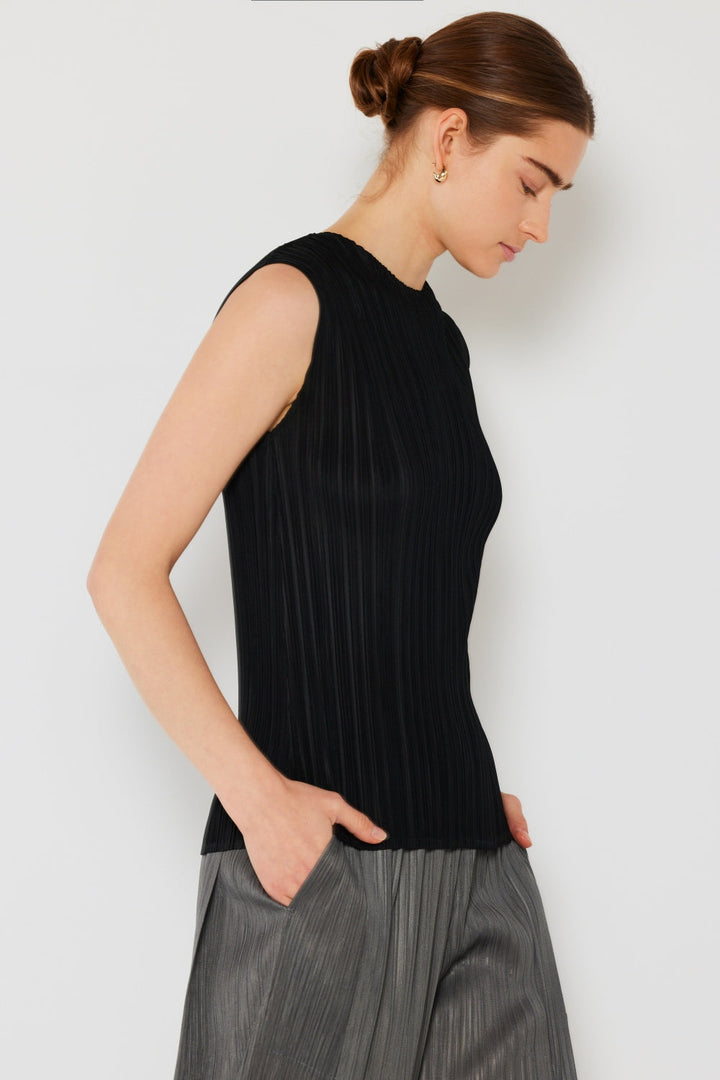 Stilla | West Swim Plisseret Uden Ærmer Crewneck Tank