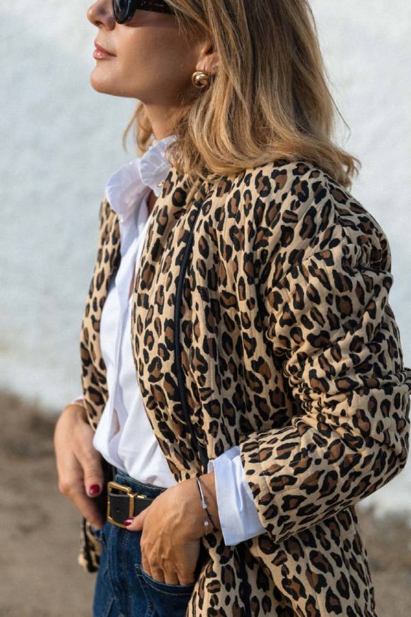 Stilla | Leopardmønster Jakke