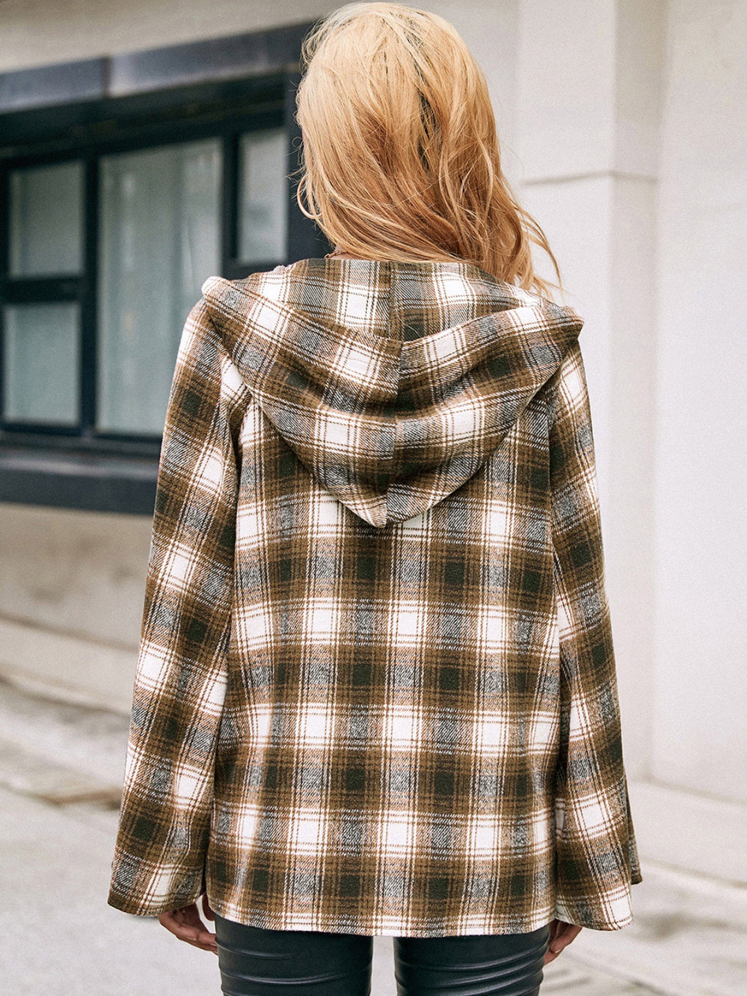 Stilla | Lane Pocketed Plaid Langærmet Hættetrøje
