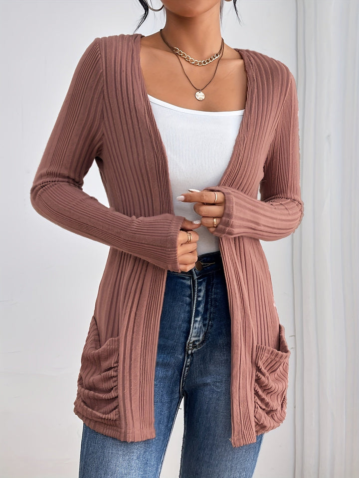 Stilla | Ribstrik Vest Damer