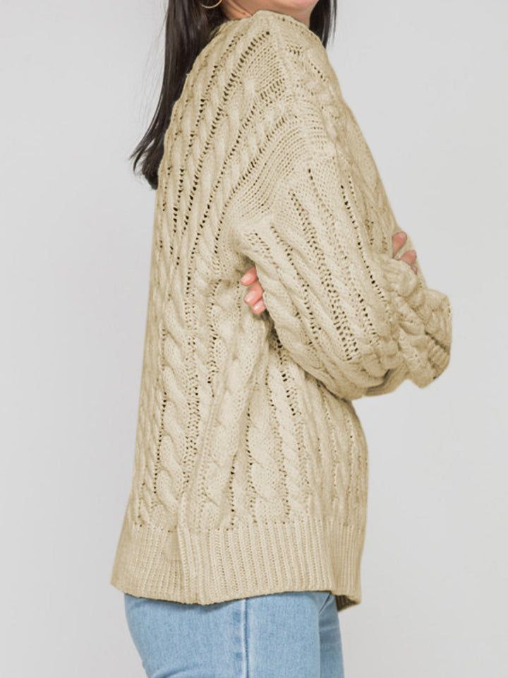 Stilla | Rund Ærme Kabel-Strik Sweater