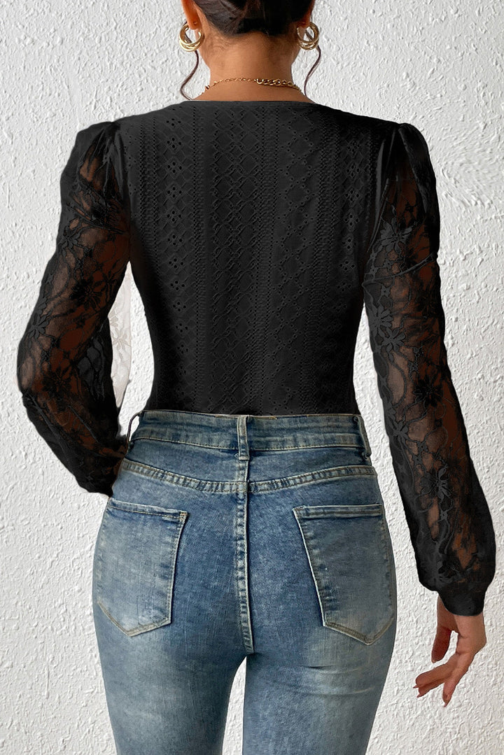 Stilla | Spids-langærmet-bodysuit