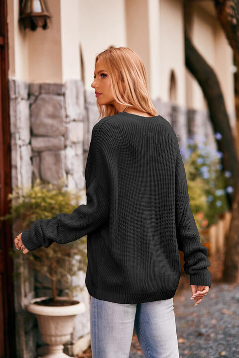 Stilla | Hals Sweater Med Lomme