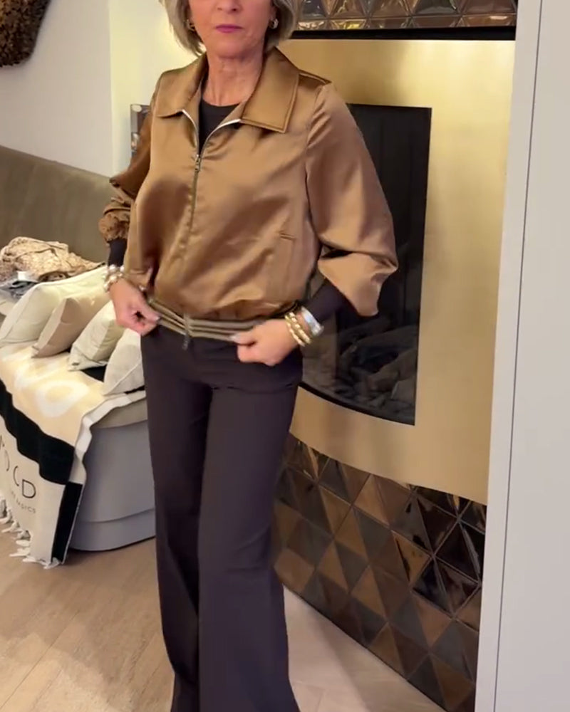 Stilla | Mode Skinnende Revers Cropped