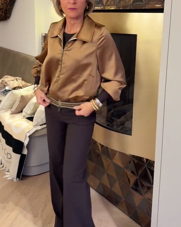 Stilla | Mode Skinnende Revers Cropped
