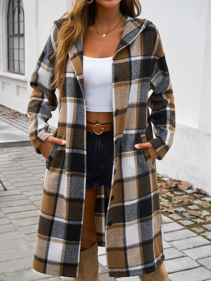 Stilla | Ternet Langærmet Hættetrøje Coat