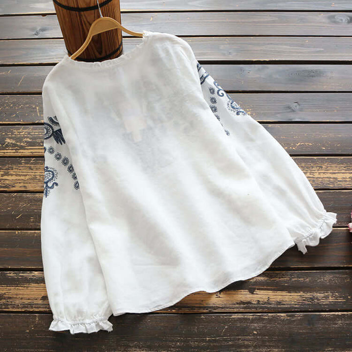 Skovae | Broderet Rundhals-T-shirt