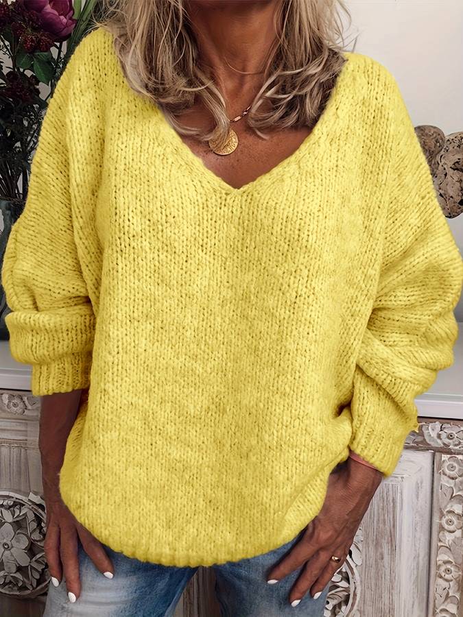 Stilla | Oversized V-Udskæring Pullover