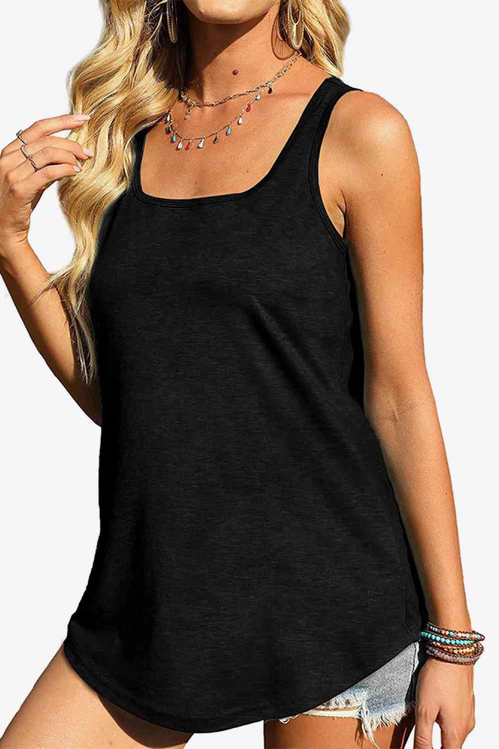 Stilla | Hem Square Neck Tank