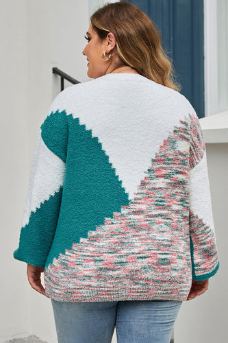 Stilla | Størrelse Farveblok Rund Hals Sweater
