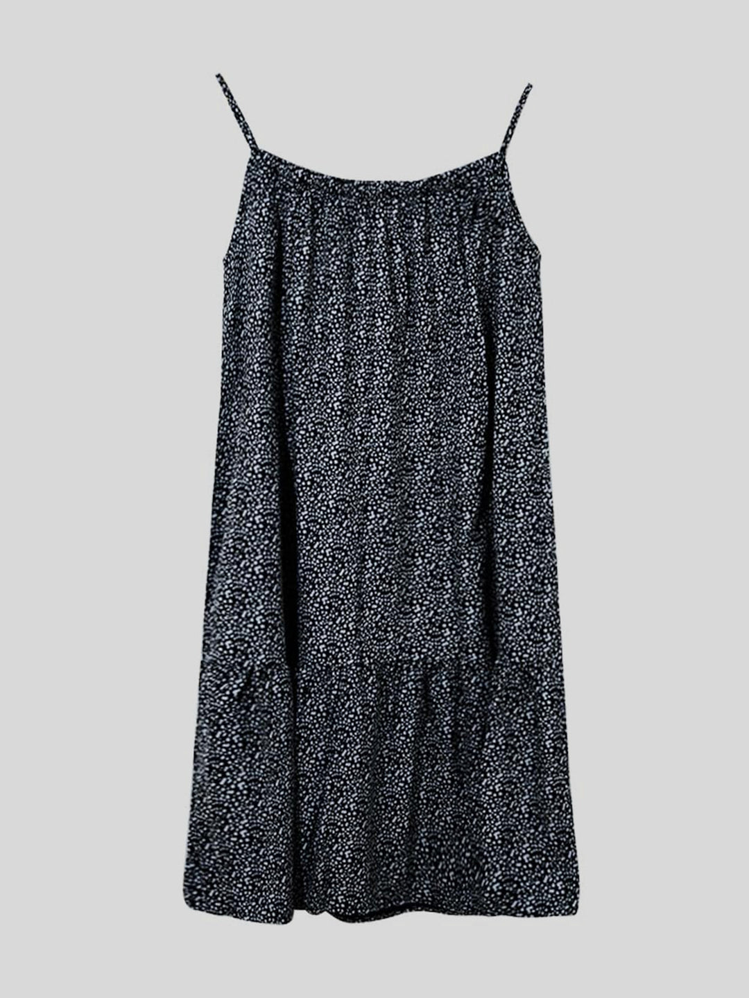 Stilla | Størrelse Trykt Ærmeløs Mini Cami Kjole