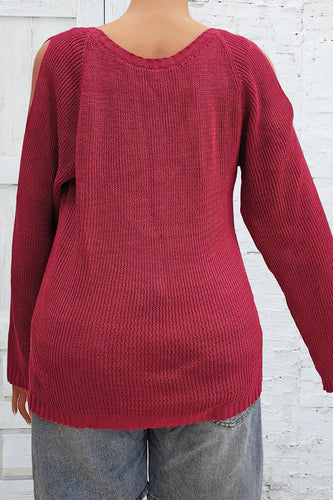 Stilla | Størrelse Kold Skulder Rund Hals Sweater
