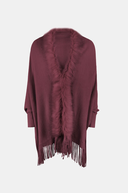 Stilla | Åben Front Langærmet Poncho
