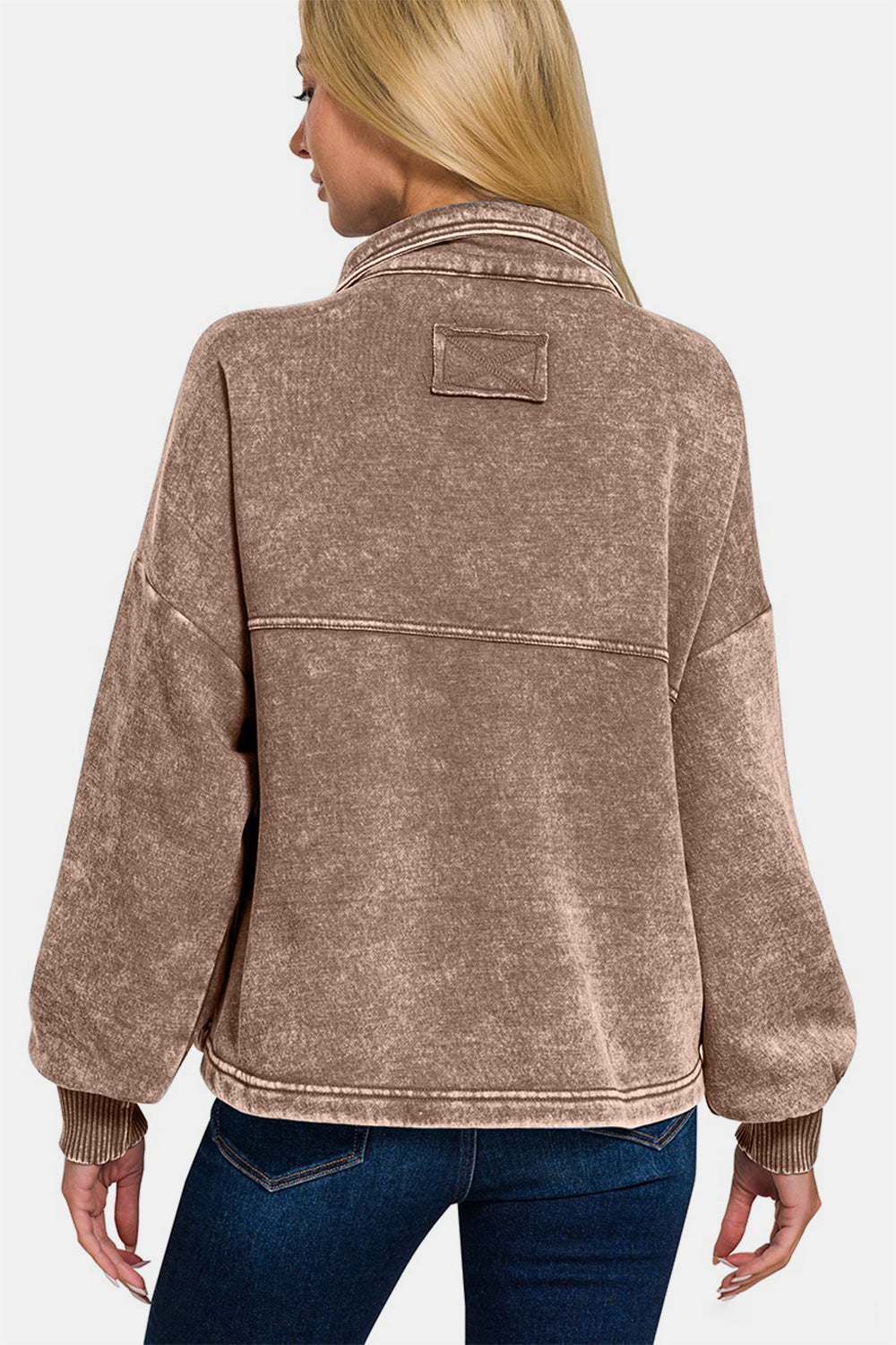 Stilla | Vask Fleece Front Pocket Knap-Up Shacket