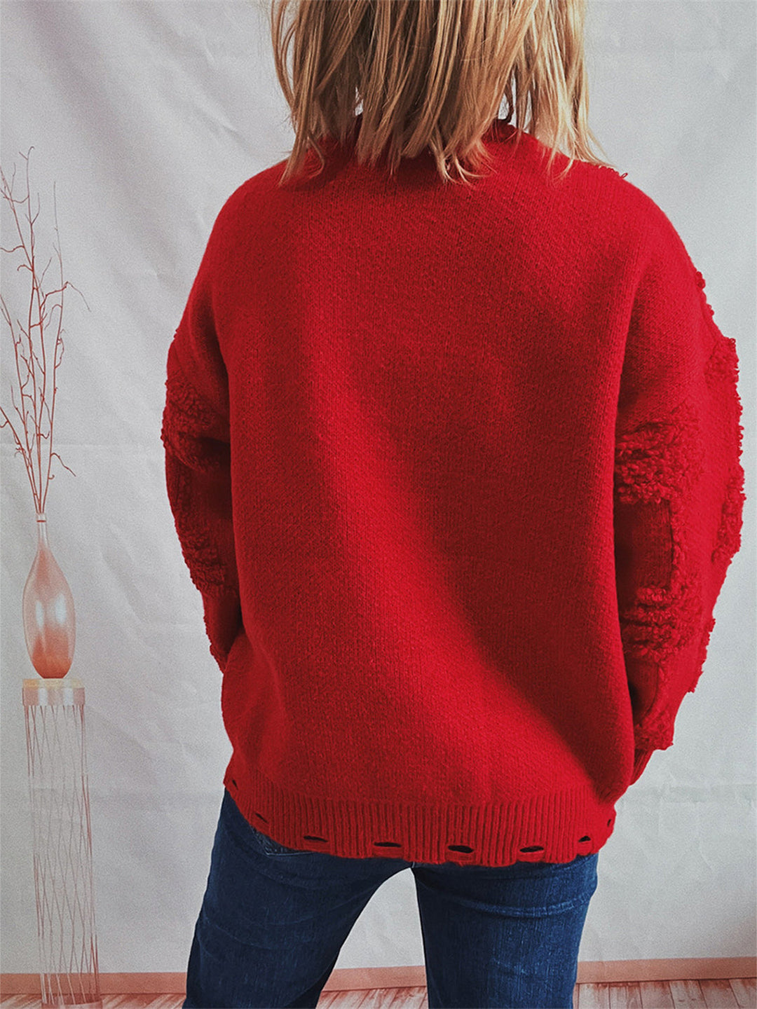 Stilla | Detaljeret Rund Hals Langærmet Sweater