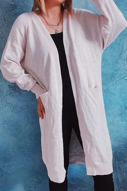 Stilla | Front Longline Cardigan Med Lommer