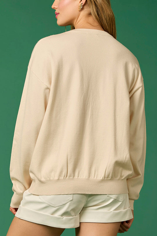 Stilla | JuleSoldat Pailletter Mode Casual Sweatshirt