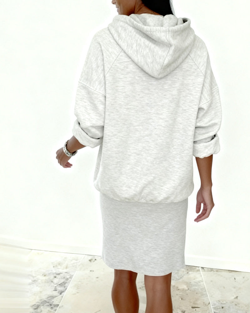 Stilla | Hættetrøje Sweatshirtkjole