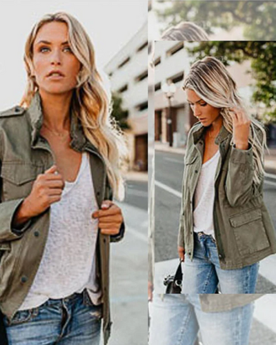 Skovae | Dame Kort Jeansjakke Vintage