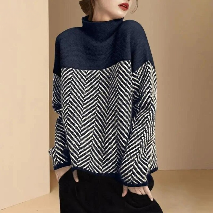 Stilla | Pullover med rullekrave af bomuld