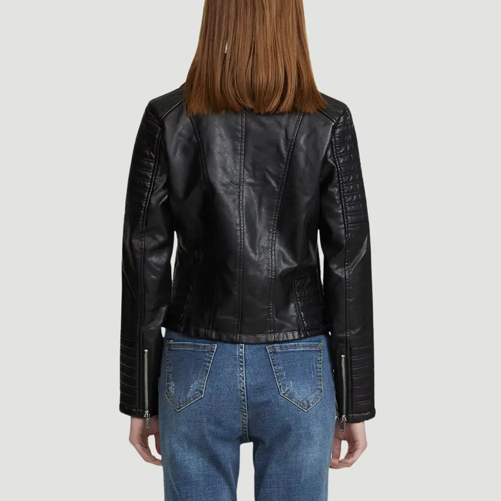 Stilla | Biker Kunstlæderjakke