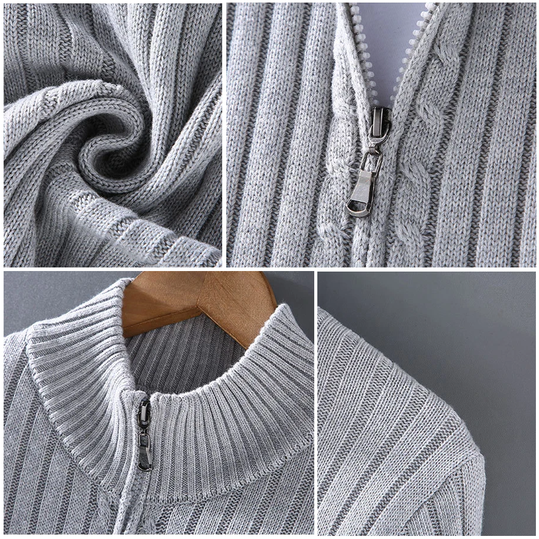 Stilla | Rippet Lynlås Cardigan