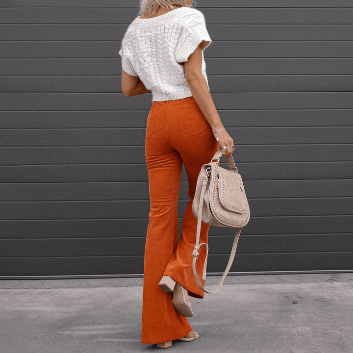 Stilla | Micro Flared Corduroy Bukser